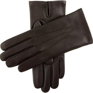 Size L Men's Touchscreen Genuine Leather 100% Cashmere Lined Gloves